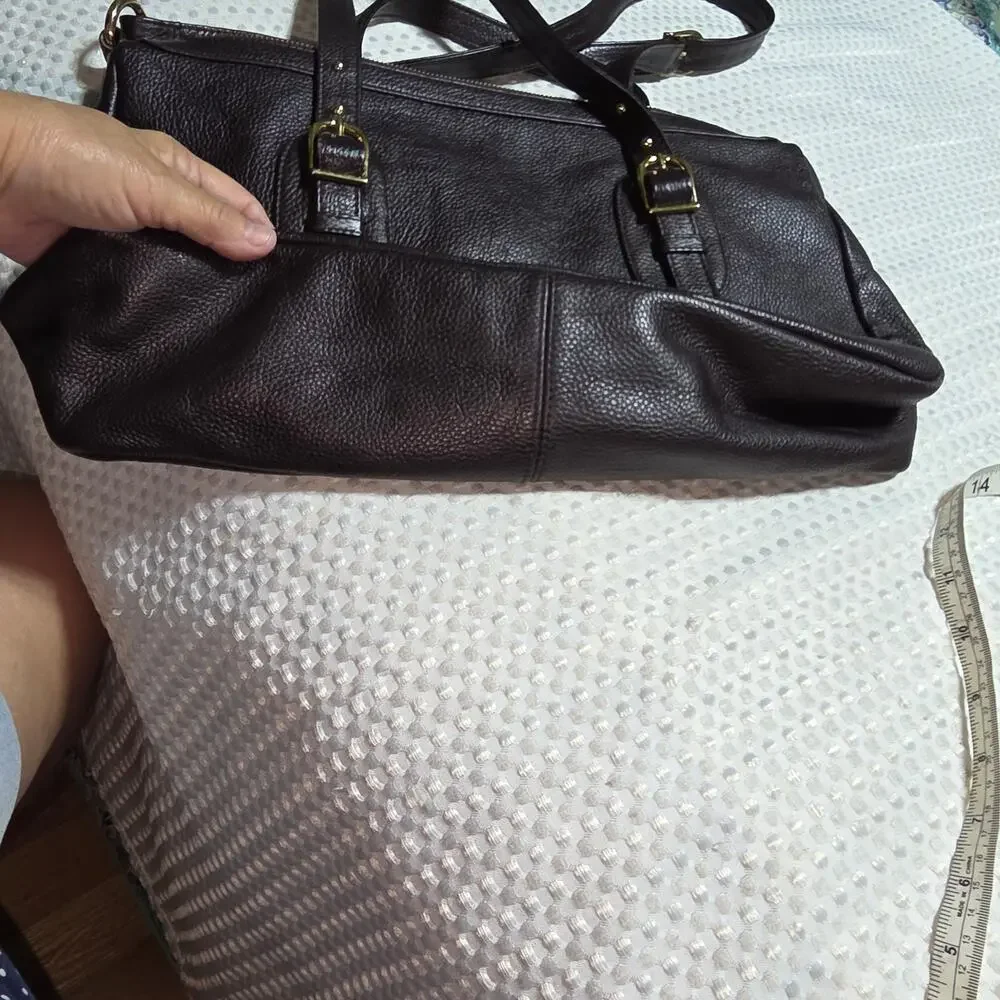 ONNA EHRLICH DERIN LEATHER SHOULDER BAG WITH CROSSBODY STRAP
